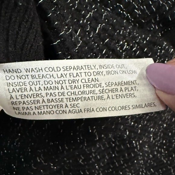 Black Knit Women's Sweater - Picture 4 of 5